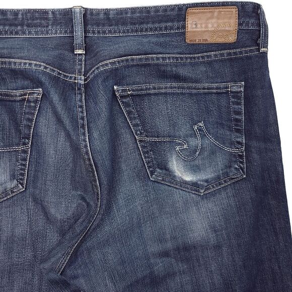 Adriano Goldschmied AG The Protege Jeans Mens 38x28 USA Made Blue Stretch - Picture 8 of 9